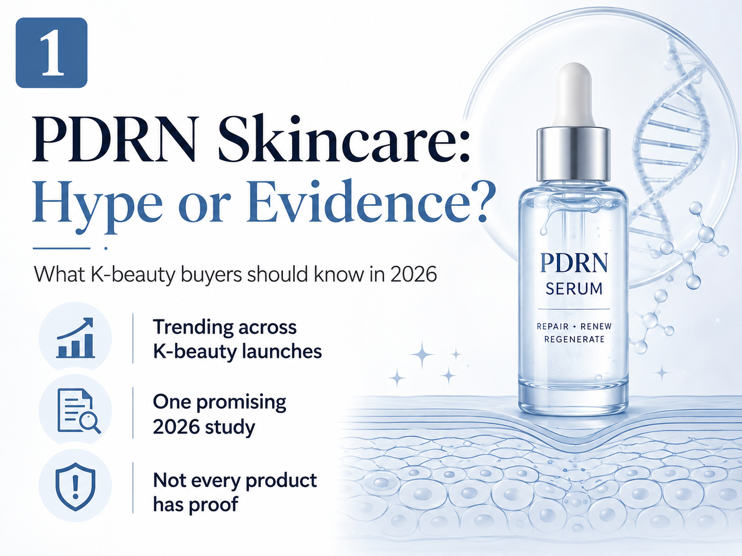 PDRN skincare hype versus scientific evidence in 2026
