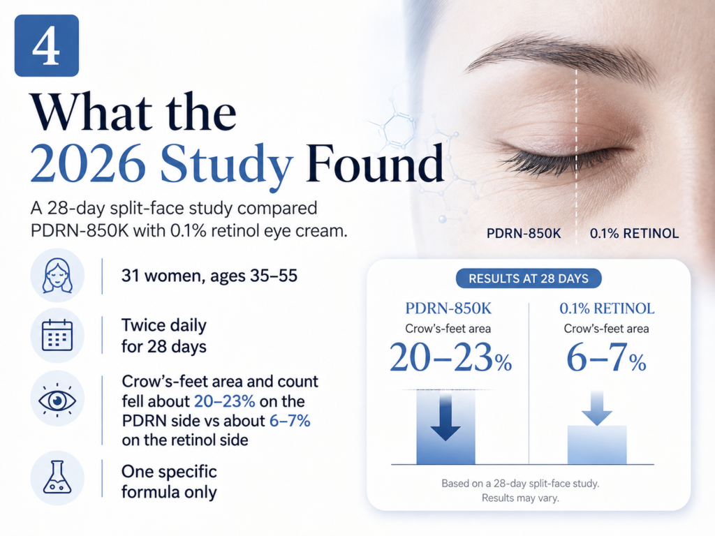 Summary of the 2026 topical PDRN-850K clinical study