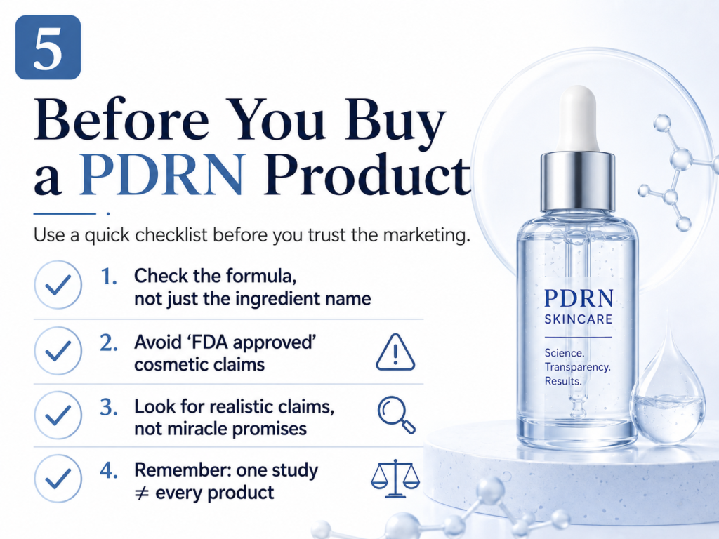 Things to check before buying PDRN skincare products