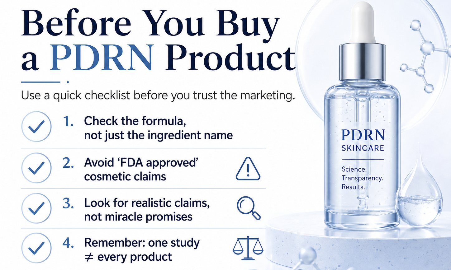 Things to check before buying PDRN skincare products