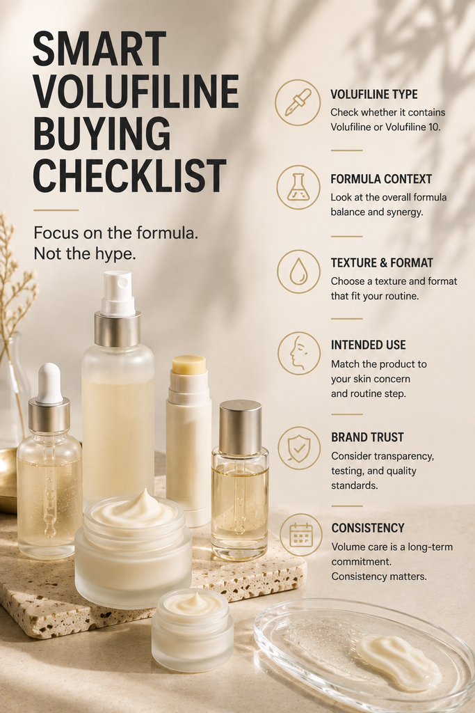 Guide to choosing Volufiline Korean skincare by product format skin goal and routine

