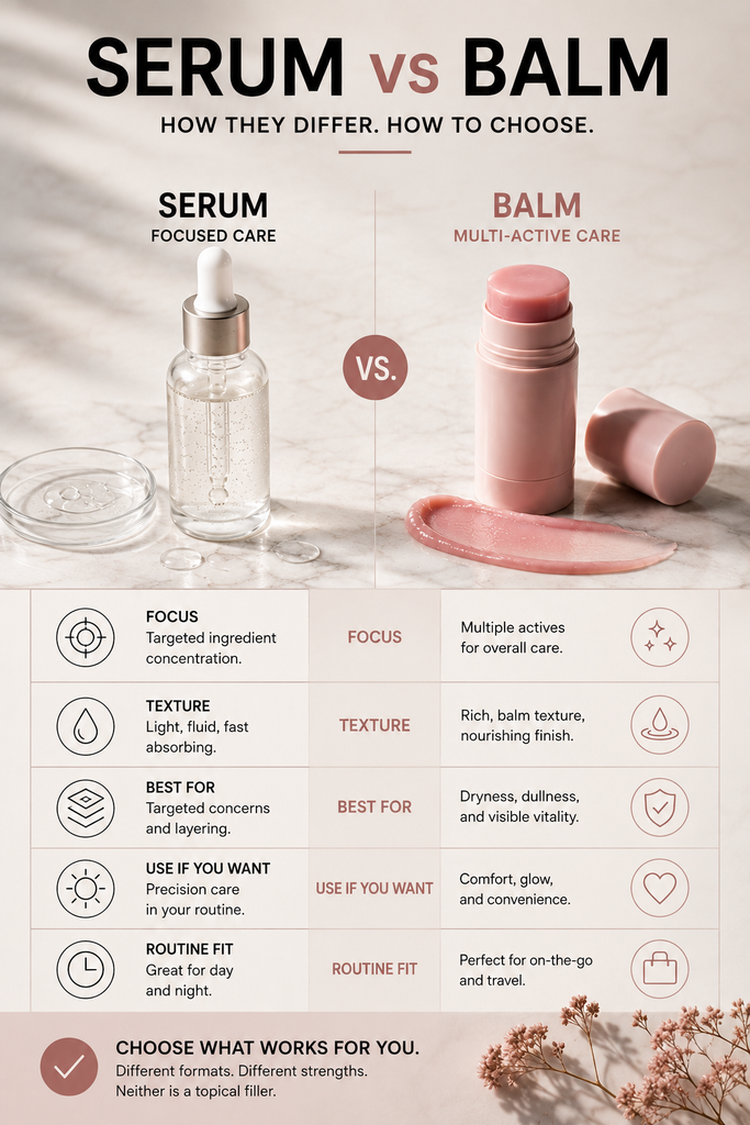 The Ordinary Volufiline serum versus Medicube multi-active balm formula comparison