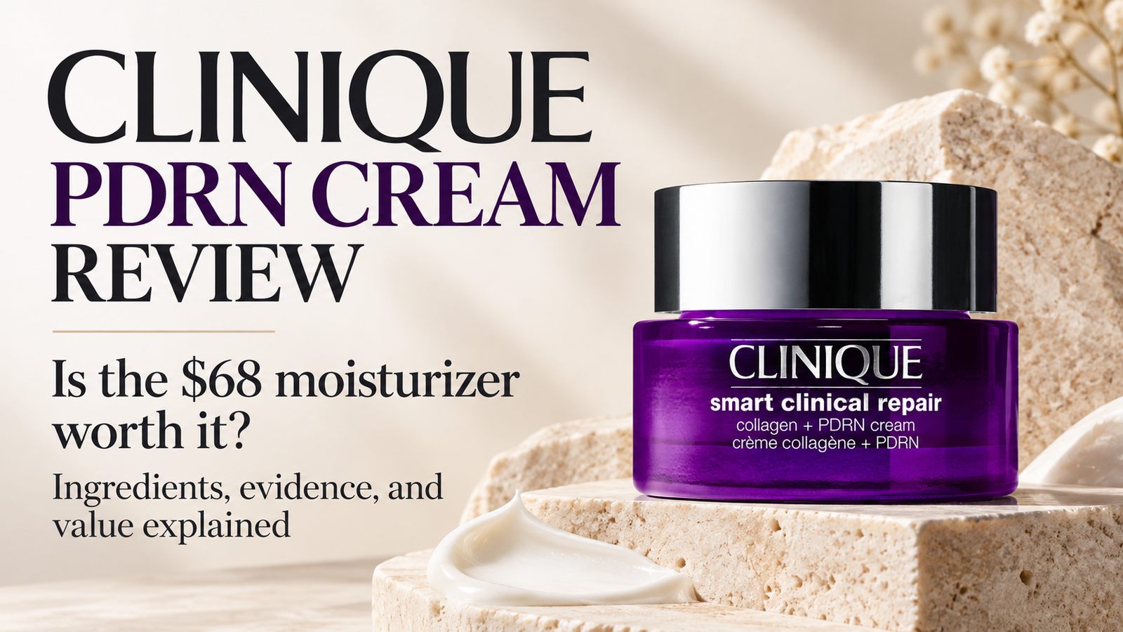 Clinique PDRN cream review of the $68 Smart Clinical Repair Collagen and PDRN Cream