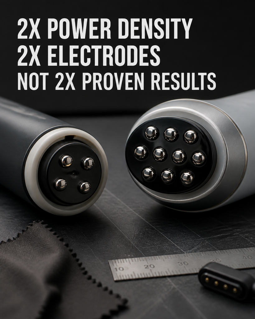 Medicube Booster Pro X2 two times power density claim explained without implying twice the visible results