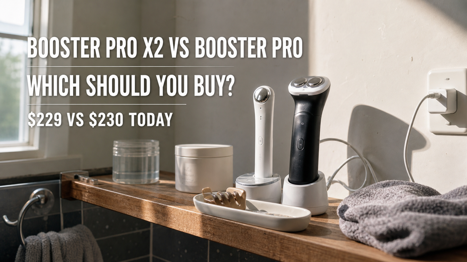 Medicube Booster Pro X2 vs Booster Pro comparison for choosing the better facial device in 2026