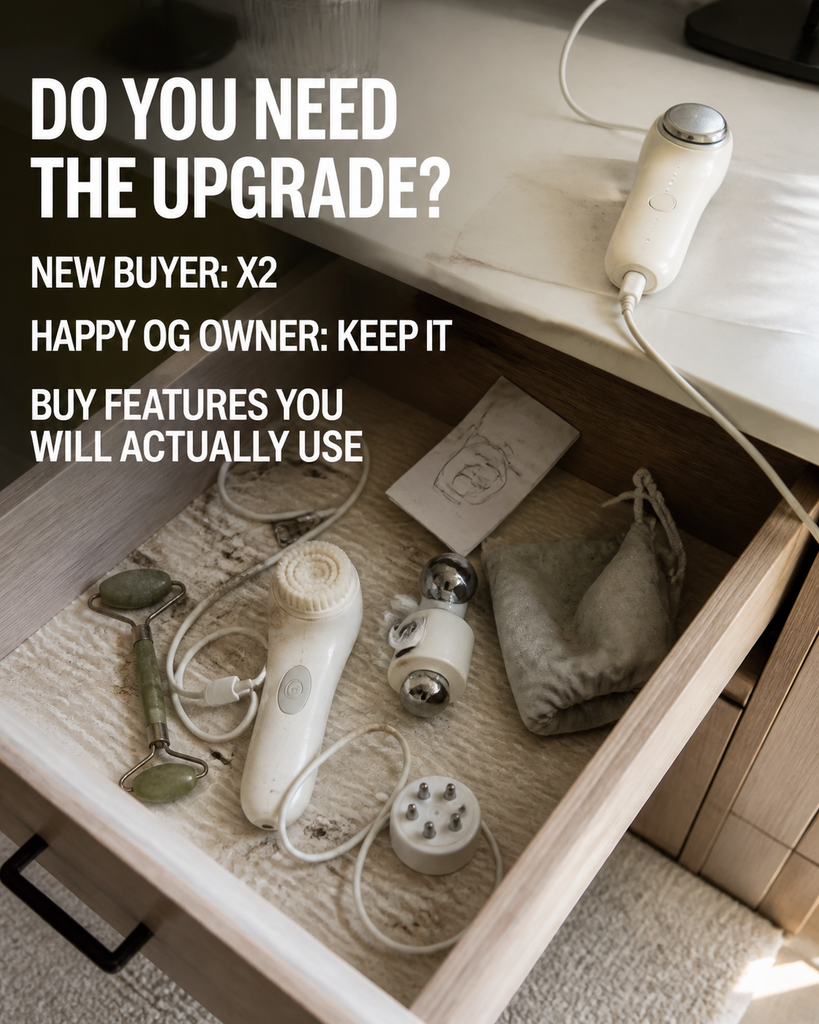 Medicube Booster Pro X2 upgrade decision for new buyers and existing Booster Pro owners